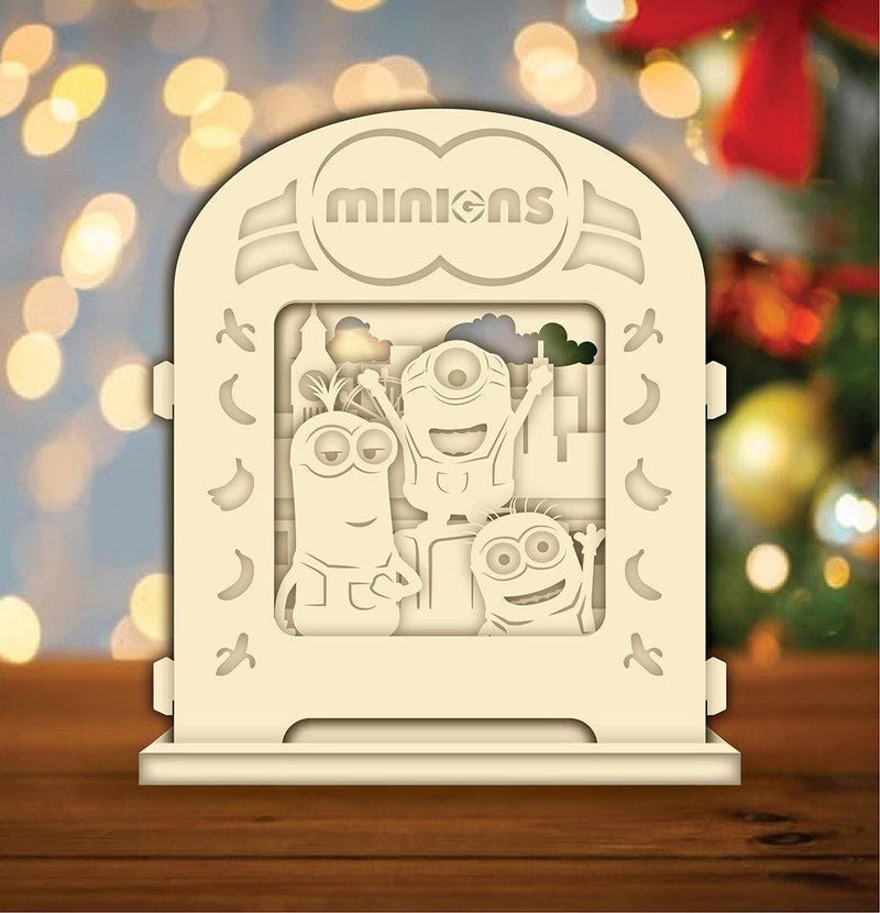 Minions 1 - Pop-up Light Box File - Cricut File - LightBoxGoodMan - LightboxGoodman