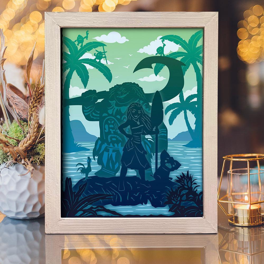 Moana - Paper Cut Light Box File - Cricut File - 20x26cm - LightBoxGoodMan - LightboxGoodman