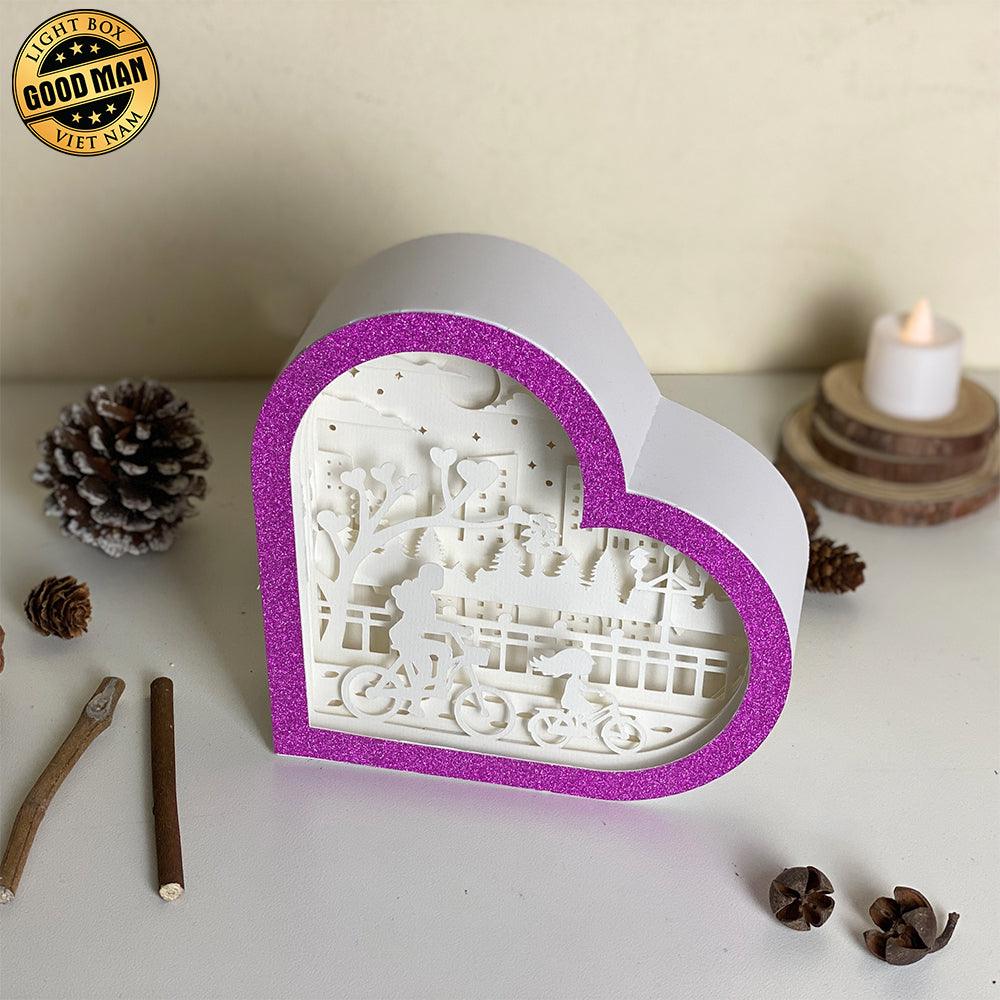 Mother Day 3 - Heart Papercut Lightbox File - 6,2x6,4" - Cricut File - LightBoxGoodMan - LightboxGoodman
