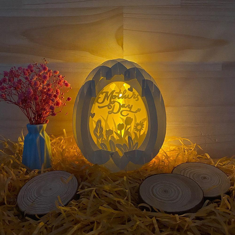 Mother's Day 1 - Easter Egg 3D Pop-up File - Cricut File - 5.8x4.8" - LightBoxGoodMan - LightboxGoodman