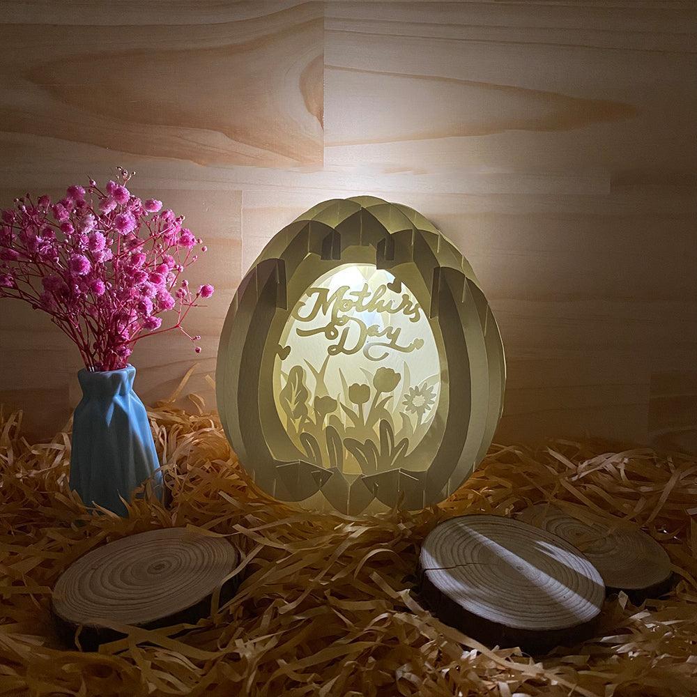 Mother's Day 1 - Easter Egg 3D Pop-up File - Cricut File - 5.8x4.8" - LightBoxGoodMan - LightboxGoodman