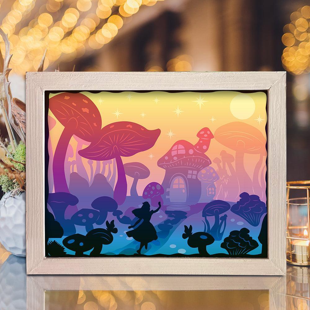 Mushroom – Paper Cut Light Box File - Cricut File - 20x26cm - LightBoxGoodMan - LightboxGoodman