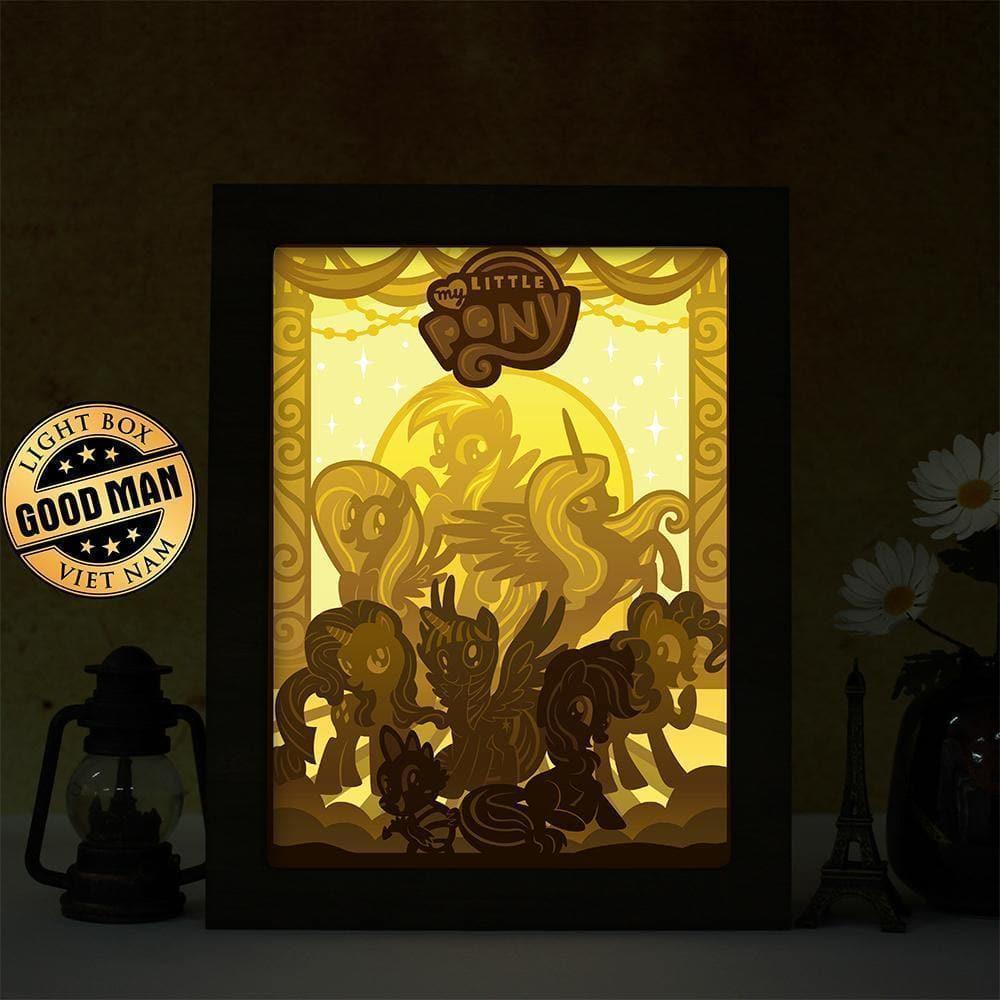 My Little Pony – Paper Cut Light Box File - Cricut File - 20x26cm - LightBoxGoodMan - LightboxGoodman