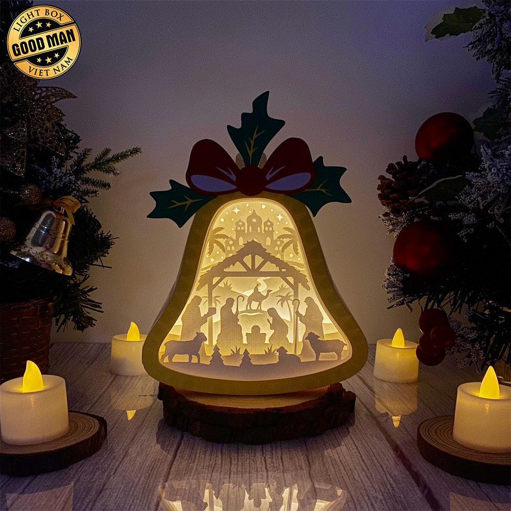Nativity - Bell Lantern File - Cricut File - LightBoxGoodMan - LightboxGoodman