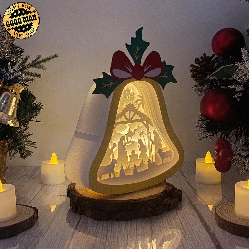 Nativity - Bell Lantern File - Cricut File - LightBoxGoodMan - LightboxGoodman