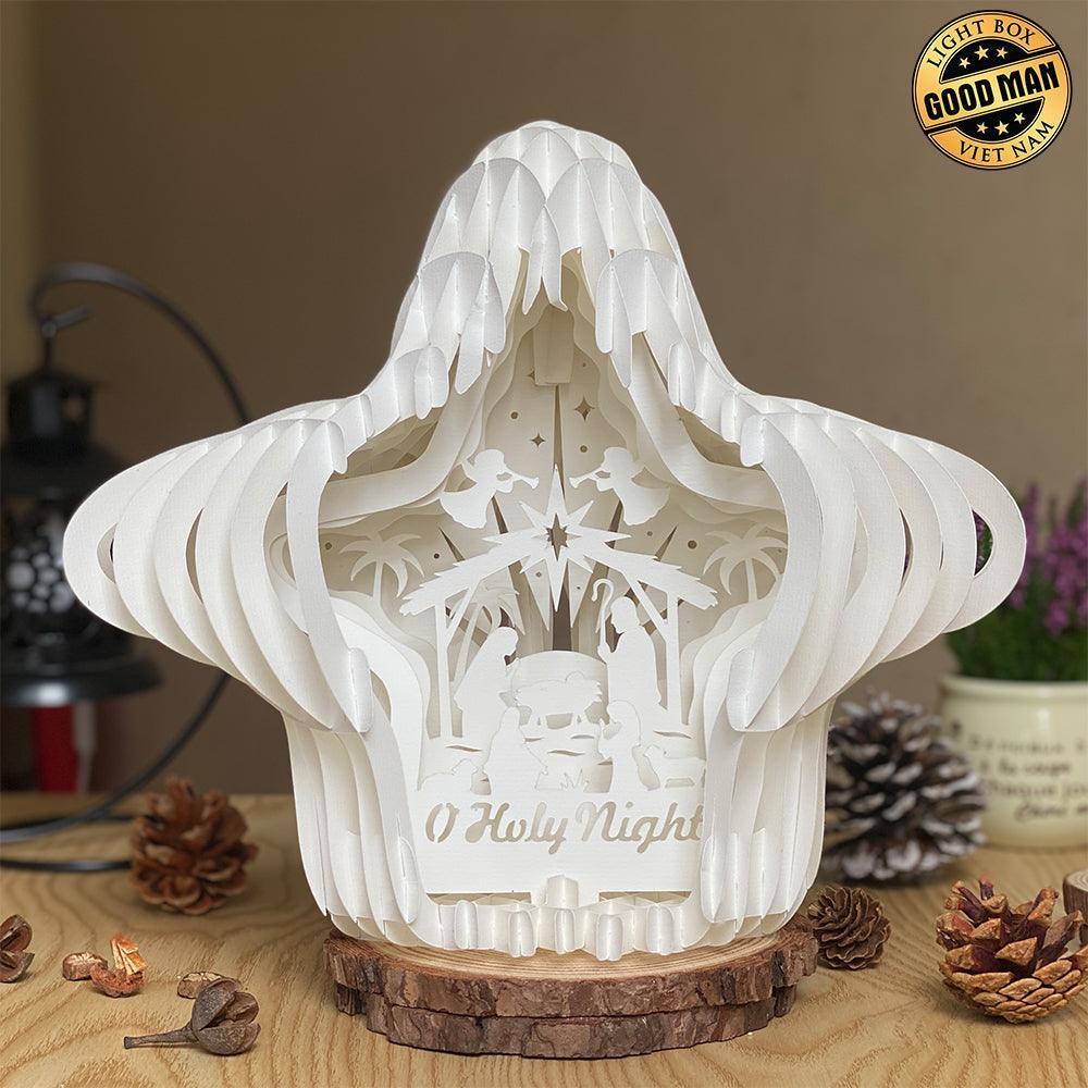 Nativity Scene - 3D Pop-up Light Box Star File - Cricut File - LightBoxGoodMan - LightboxGoodman