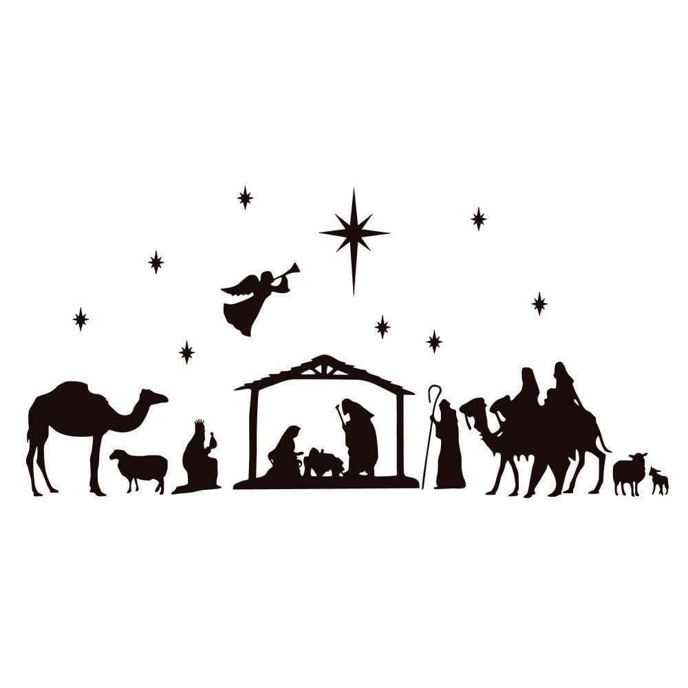 Nativity Scene SVG, Oh Holy Night, Christmas Svg Cut Files