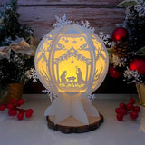 Nativity - Snowball Lantern File - Cricut File 1 - LightBoxGoodMan