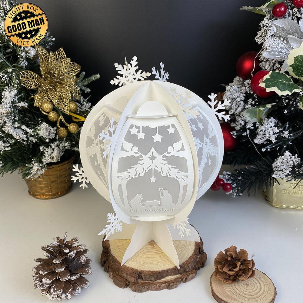Nativity - Snowball Lantern File - Cricut File - LightBoxGoodMan - LightboxGoodman