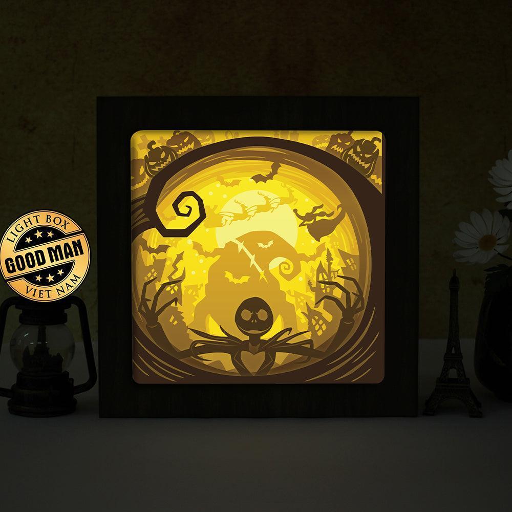 Nightmare Before Christmas 3 - Paper Cut Light Box File - Cricut File - 20x20cm - LightBoxGoodMan - LightboxGoodman