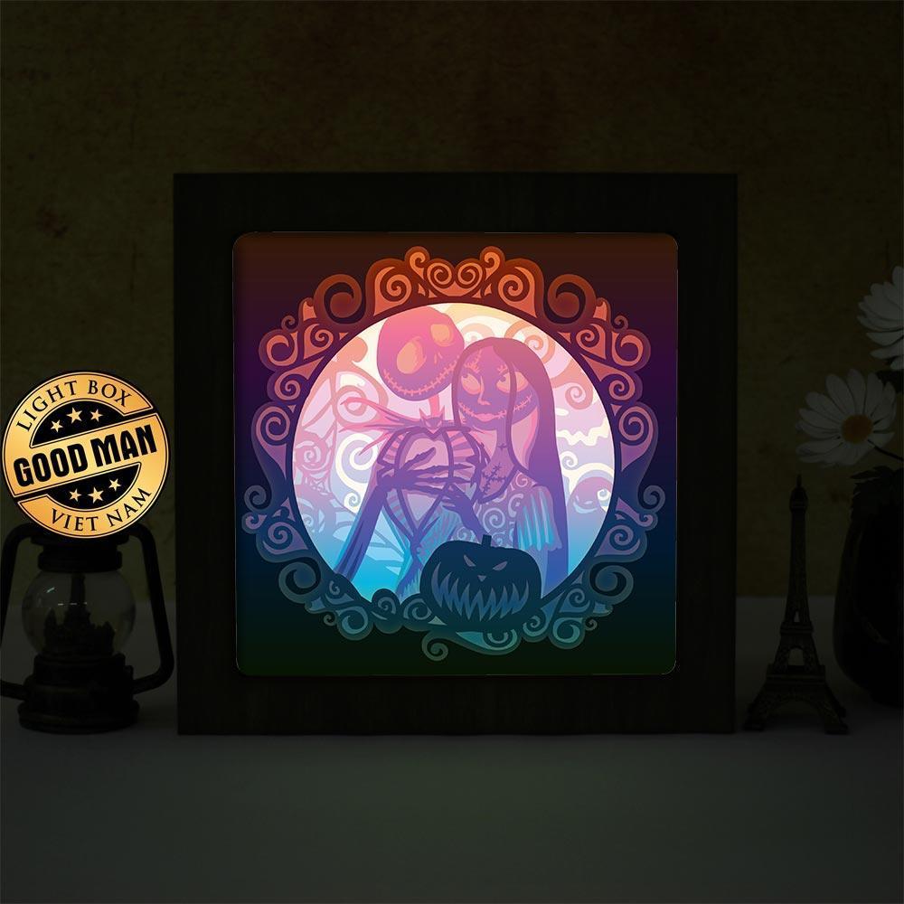 Nightmare Before Christmas 6 – Paper Cut Light Box File - Cricut File - 20x20cm - LightBoxGoodMan - LightboxGoodman
