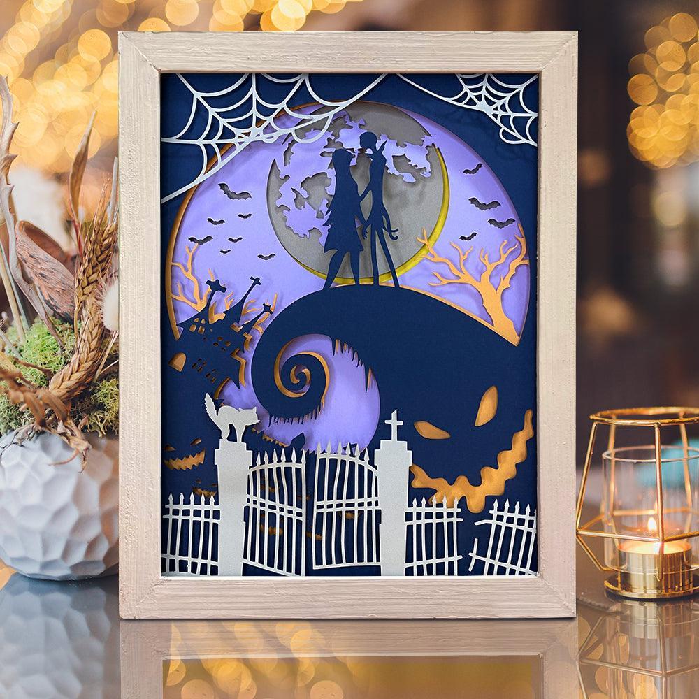 Nightmare Before Christmas 7 – Paper Cut Light Box File - Cricut File - 20x26cm - LightBoxGoodMan - LightboxGoodman
