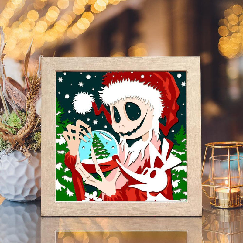 Nightmare Christmas – Paper Cut Light Box File - Cricut File - 20x20cm - LightBoxGoodMan - LightboxGoodman