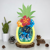 Ocean Floor - Paper Cut Pineapple Light Box File - Cricut File - 14,3x28,7cm - LightBoxGoodMan