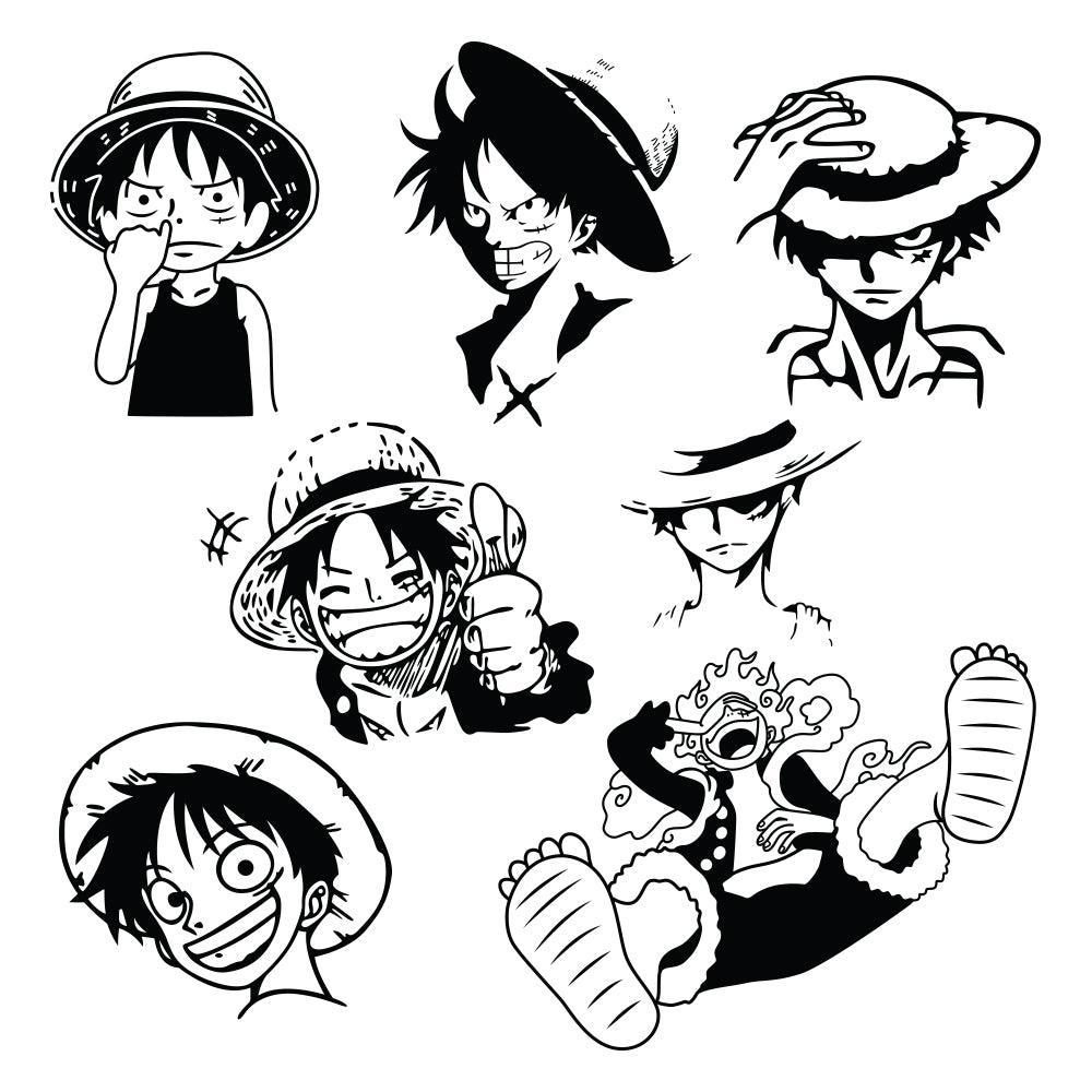 One Piece Luffy - Cricut File - Svg, Png, Dxf, Eps - LightBoxGoodMan - LightboxGoodman