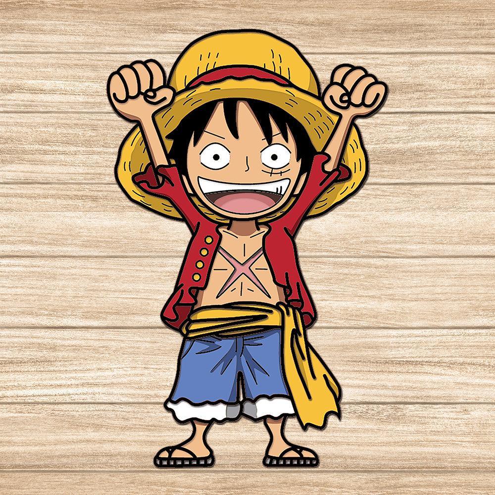 One Piece Luffy - Paper 3D Layered File - Cricut File - LightBoxGoodMan - LightboxGoodman
