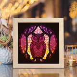 Owl 2 – Paper Cut Light Box File - Cricut File - 8x8 inches - LightBoxGoodMan