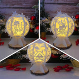 Pack 3 Christmas 1 - Snowball Lantern File - Cricut File 1 - LightBoxGoodMan