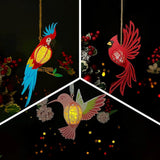 Pack 3 Different Aerial Creatures 3 - 3D Animal-shaped Lantern File - Cricut File - LightBoxGoodMan