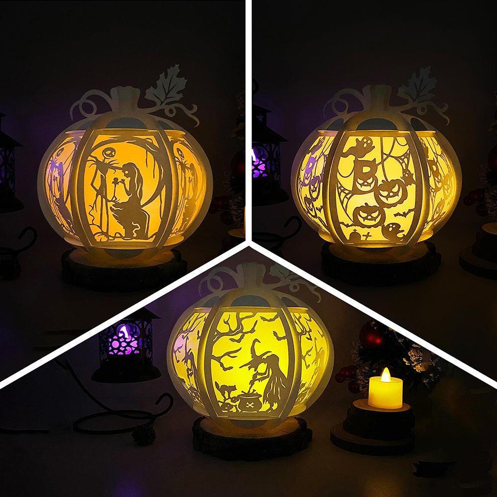 Pack 3 Halloween 2 - Pumpkin Lantern File - Cricut File - LightBoxGoodMan - LightboxGoodman