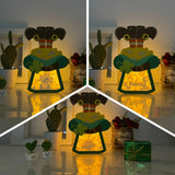 Pack 3 St.Patrick's Day - St. Patrick's Hat Papercut Lightbox File - 8.7x5.8