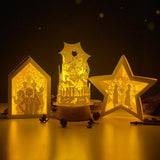 Pack 3 Wednesday Addams - Paper Cut Light Box File - Cricut File - LightBoxGoodMan