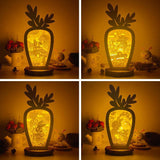 Pack 4 Easter 3 - Paper Cut Carrot Light Box File - Cricut File - 5.5x11.4 Inches - LightBoxGoodMan