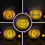 Pack 5 Halloween 1 - 3D Pumpkin Lantern File - Cricut File 1 - LightBoxGoodMan