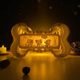 Panda - Bone Pop-Up File - Cricut File - LightBoxGoodMan
