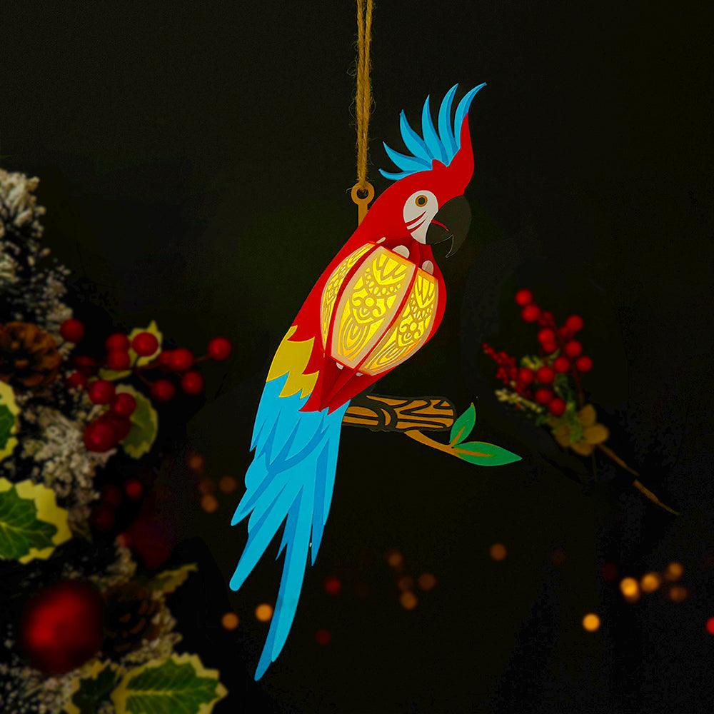 Parrot - 3D Parrot Lantern File - 13x6.3" - Cricut File - LightBoxGoodMan - LightboxGoodman