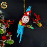 Parrot - 3D Parrot Lantern File - 13x6.3" - Cricut File - LightBoxGoodMan - LightboxGoodman