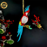 Parrot - 3D Parrot Lantern File - 13x6.3" - Cricut File - LightBoxGoodMan - LightboxGoodman