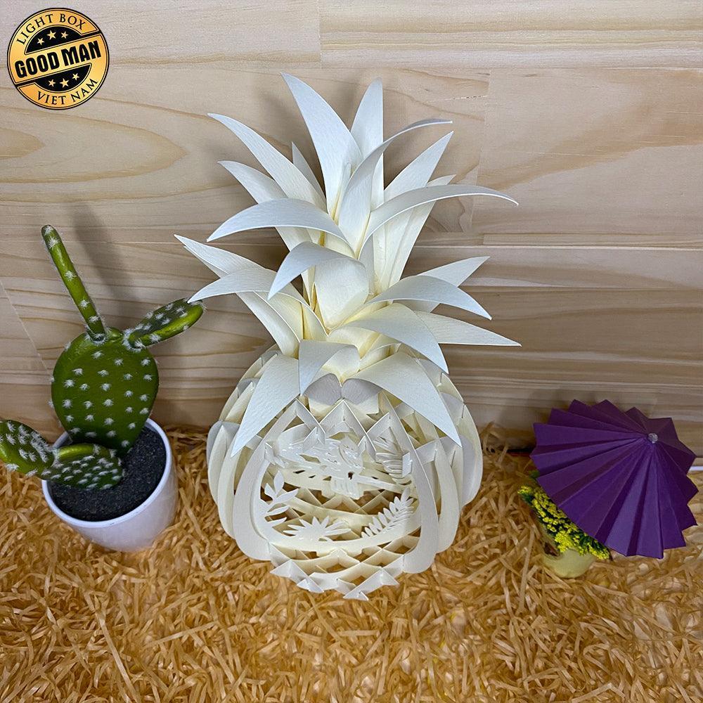 Parrot - Pineapple Pop-Up File - Cricut File - LightBoxGoodMan - LightboxGoodman