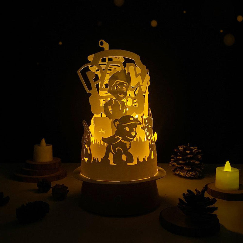 Paw Patrol - 3D Dome Lantern File - Cricut File - LightBoxGoodMan - LightboxGoodman