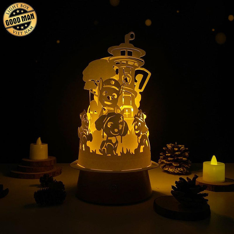 Paw Patrol - 3D Dome Lantern File - Cricut File - LightBoxGoodMan - LightboxGoodman