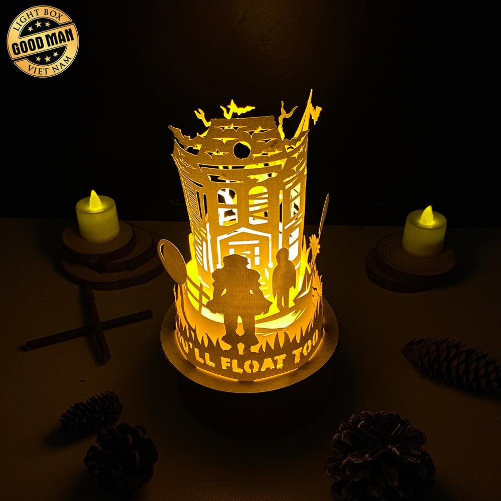 Pennywise - 3D Dome Lantern File - Cricut File - LightBoxGoodMan - LightboxGoodman