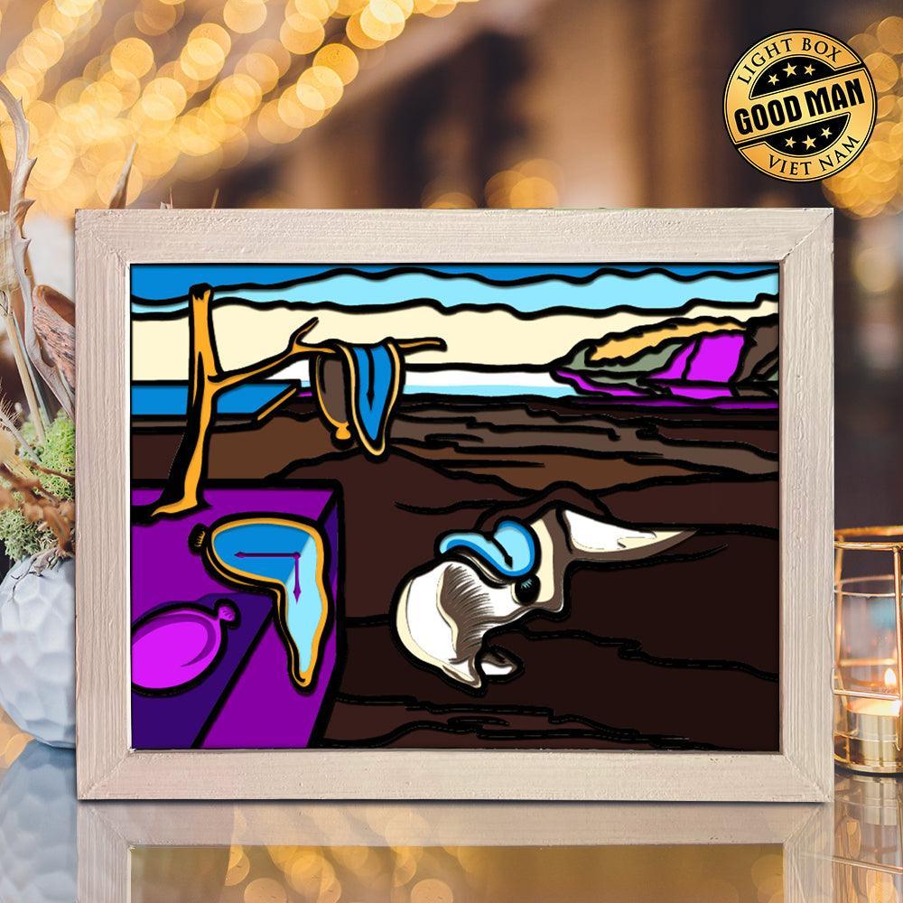 Persistence of Memory – Paper Cut Light Box File - Cricut File - 8x10 inches - LightBoxGoodMan - LightboxGoodman