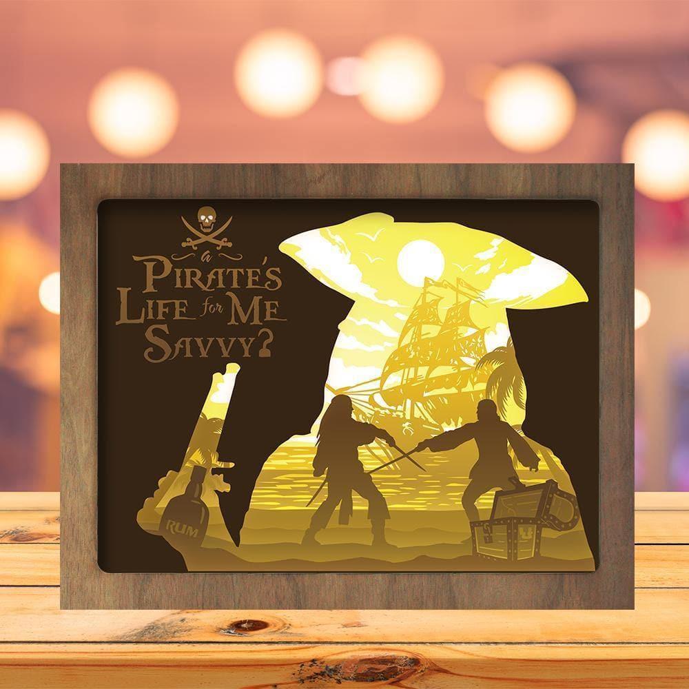 Pirates Of The Caribbean - Paper Cutting Light Box - LightBoxGoodman