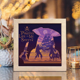 Pirates Of The Caribbean Square - Paper Cut Light Box File - Cricut File - 20x20cm - LightBoxGoodMan - LightboxGoodman