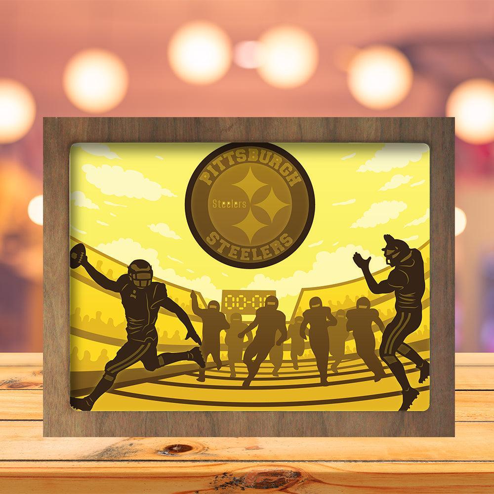 Pittsburgh Steelers - Paper Cutting Light Box - LightBoxGoodman