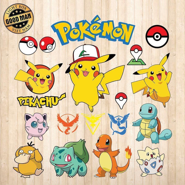 Pokemon - Cricut File - Svg, Png, Dxf, Eps - LightBoxGoodMan