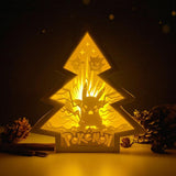 Pokemon - Paper Cut Tree Light Box File - Cricut File - 20x22cm - LightBoxGoodMan - LightboxGoodman