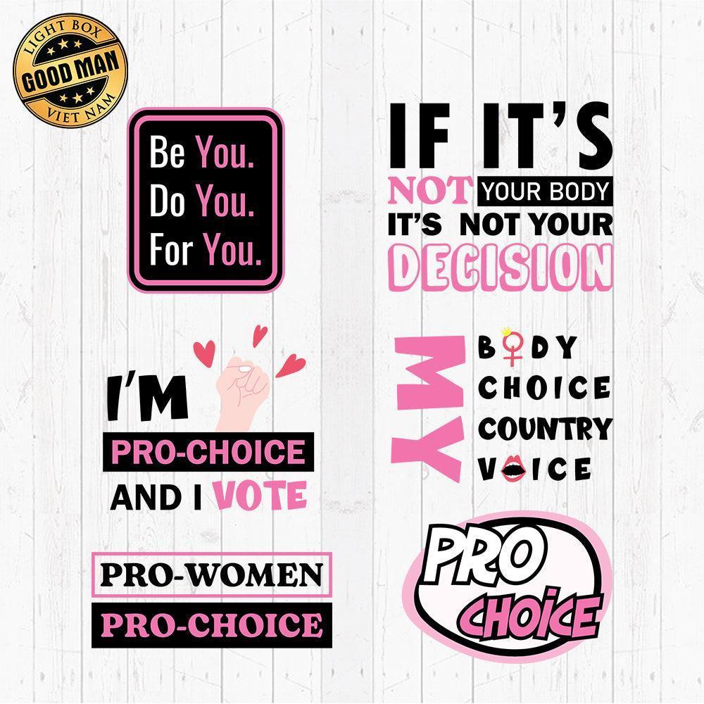 Pro Choice - Cricut File - Svg, Png, Dxf, Eps - LightBoxGoodMan - LightboxGoodman
