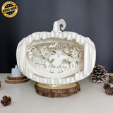 Pumpkin Ghost - 3D Pop-up Light Box Pumpkin File - Cricut File - LightBoxGoodMan - LightboxGoodman