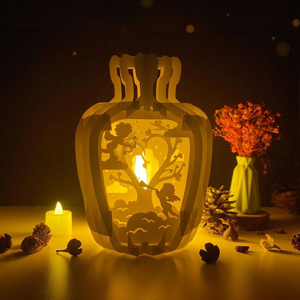 Pure Love - 3D Pop-up Light Box Vase File - Cricut File - LightBoxGoodMan - LightboxGoodman