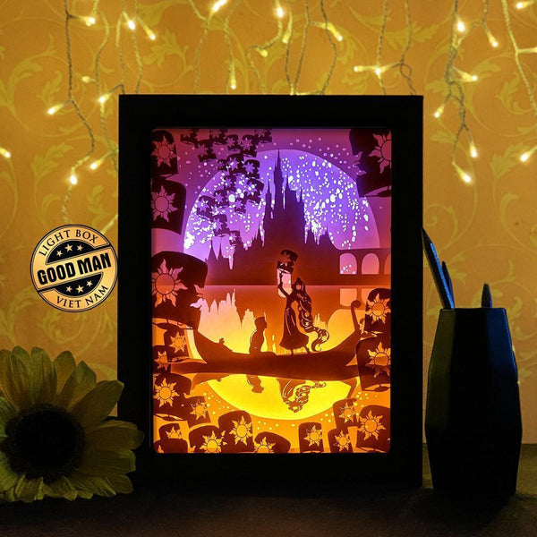 Tangled Rapunzel Shadow Box 