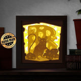 Rats – Paper Cut Light Box File - Cricut File - 8x8 inches - LightBoxGoodMan - LightboxGoodman