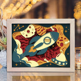 Rocket 1 – Paper Cut Light Box File - Cricut File - 20x26cm - LightBoxGoodMan