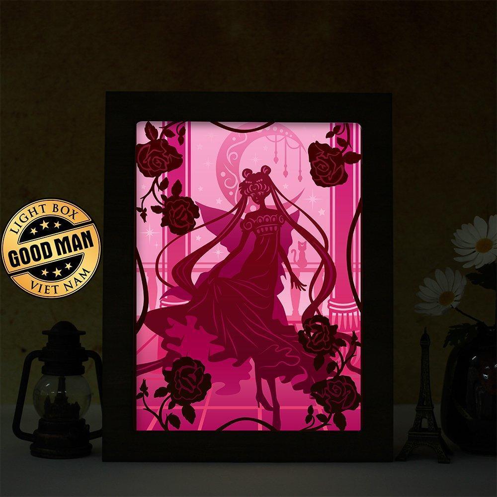 Sailor Moon 2 - Paper Cut Light Box File - Cricut File - 20x26cm - LightBoxGoodMan - LightboxGoodman