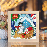 Santa Claus 10 – Paper Cut Light Box File - Cricut File - 8x8 inches - LightBoxGoodMan